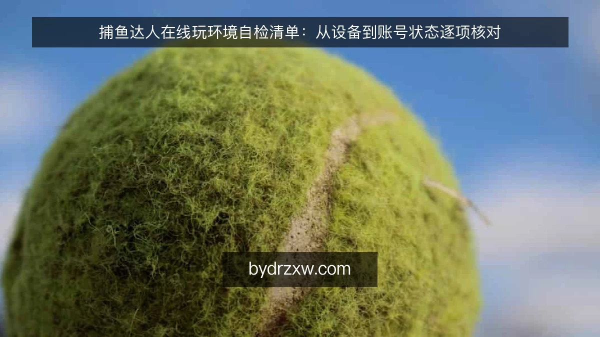 捕鱼达人在线玩环境自检清单：从设备到账号状态逐项核对